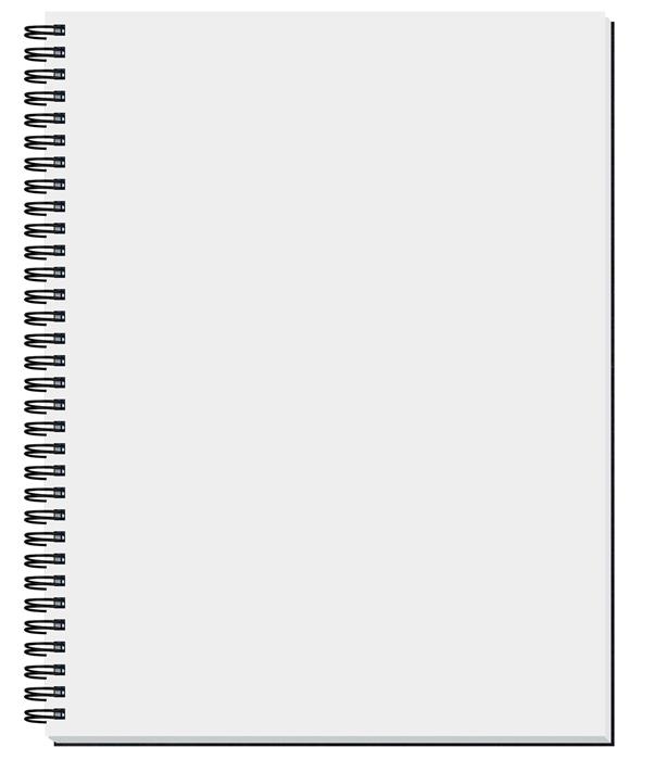 Custom Shadowbox Paperboard Journal w/50 Sheets (8 ½"x 11") - 1