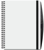 Custom Shadowbox Paperboard Journal w/50 Sheets & Pen (6 ½"x 8 ½") - 1