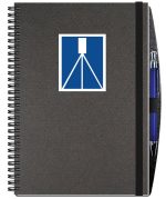 Custom Shadowbox Paperboard Journal w/50 Sheets & Pen (7"x 10") - 7