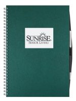 Custom Shadowbox Paperboard Journal w/50 Sheets & Pen (8 ½"x 11")