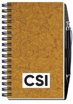 Custom Shadowbox Paperboard Journals w/100 Sheets & Pen (5 ¼"x 8 ¼")