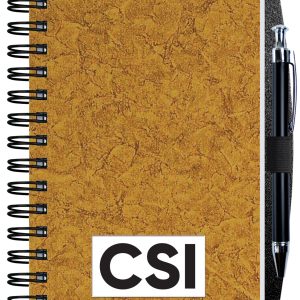 Custom Shadowbox Paperboard Journals w/100 Sheets & Pen (5 ¼"x 8 ¼")