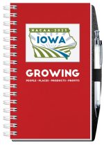 Custom Shadowbox Paperboard Journals w/100 Sheets & Pen (5 ¼"x 8 ¼") - 4