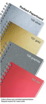 Custom Shadowbox Paperboard Journals w/100 Sheets & Pen (5 ¼"x 8 ¼") - 8