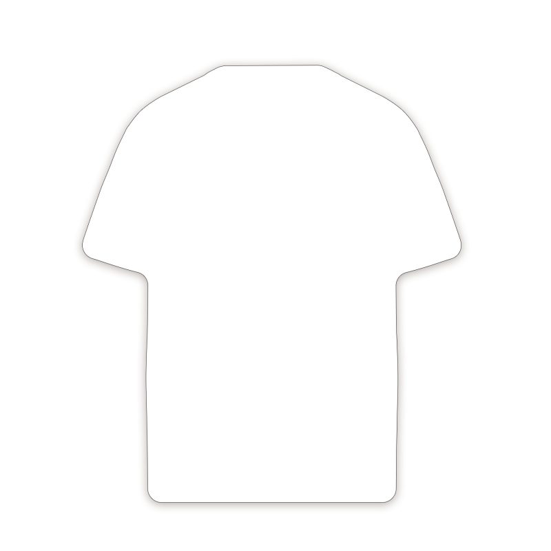 Custom Shirt Shaped NoteKeeper™ Magnet 20 Mil - 1