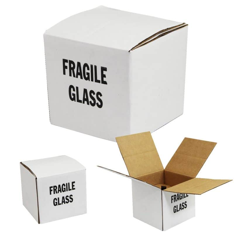 Custom Single Unit White Mug Mailer Box With 1 Insert