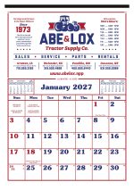Custom Skinner & Kennedy™ Commercial 12-Sheet Calendar - 5