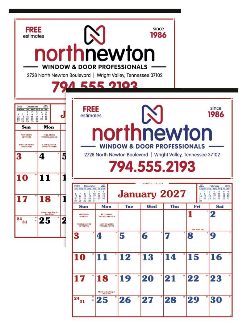 Custom Skinner & Kennedy™ Commercial 12-Sheet Calendar - 1