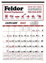 Custom Skinner & Kennedy™ Contractor's 12-Sheet Calendar - 1
