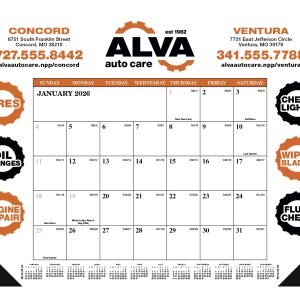 Custom Skinner & Kennedy™ Desk Pad Calendar