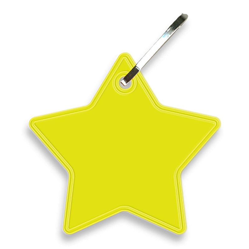 Custom Star Reflective Zipper Pull - 1