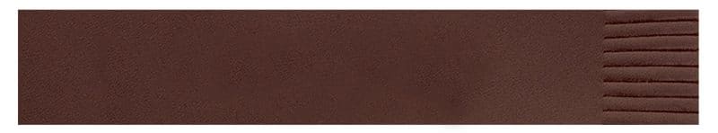 Custom Top Grain Leather Straight Edge Bookmark w/Fringe (Domestic) - 3