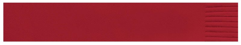 Custom Top Grain Leather Straight Edge Bookmark w/Fringe (Domestic) - 6