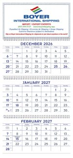 Custom Triumph® Calendars 3-Month Planner (4-Sheet) - 1