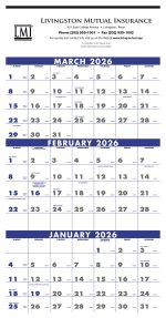 Custom Triumph® Calendars 3-Month Planner (4-Sheet)