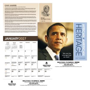 Custom Triumph® Calendars African-American Heritage Barack Obama Calendar