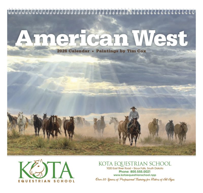Custom Triumph® Calendars American West by Tim Cox Calendar - 2