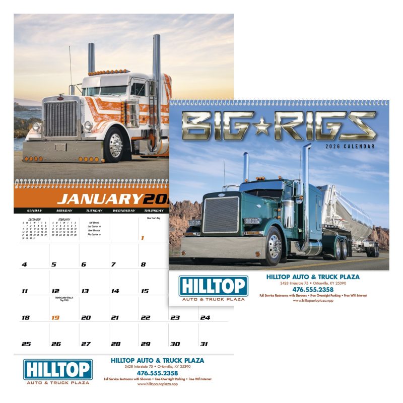 Custom Triumph® Calendars Big Rigs Calendar - 1