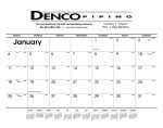 Custom Triumph® Calendars Black & White Desk Pad
