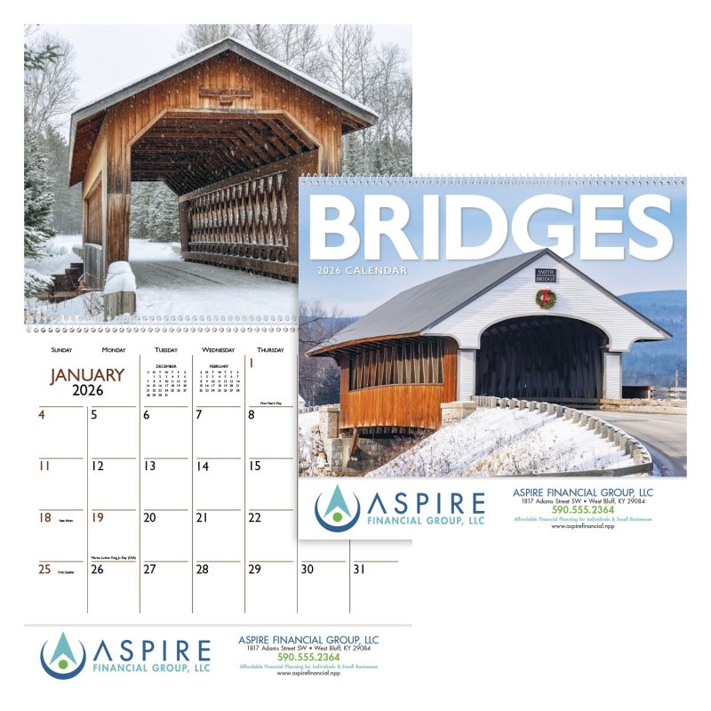 Custom Triumph® Calendars Bridges Calendar - 1