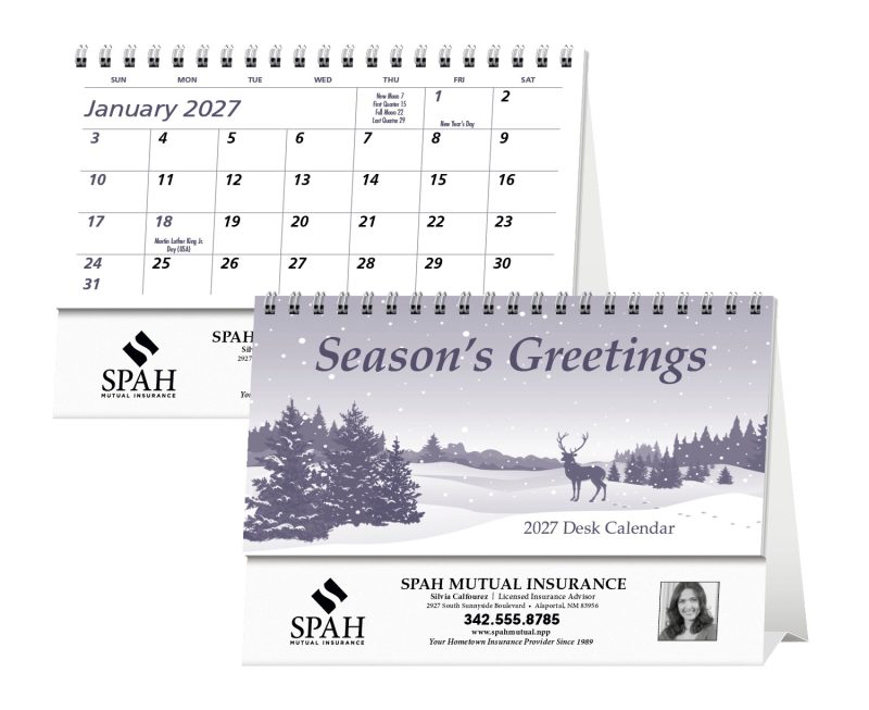 Custom Triumph® Calendars Econo Desk Calendar