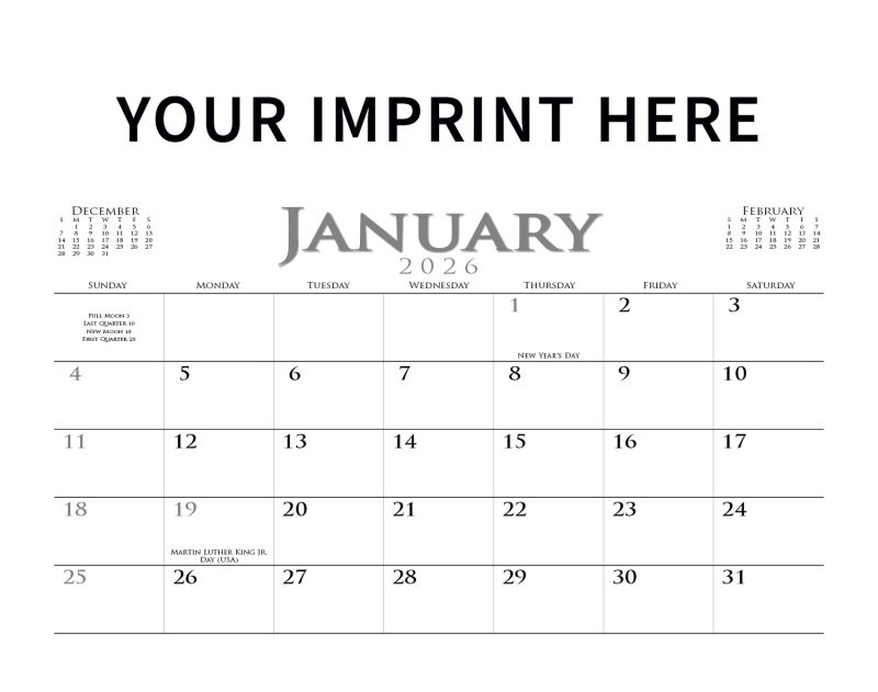Custom Triumph® Calendars Executive Small Quantity Appointment Calendar - 5
