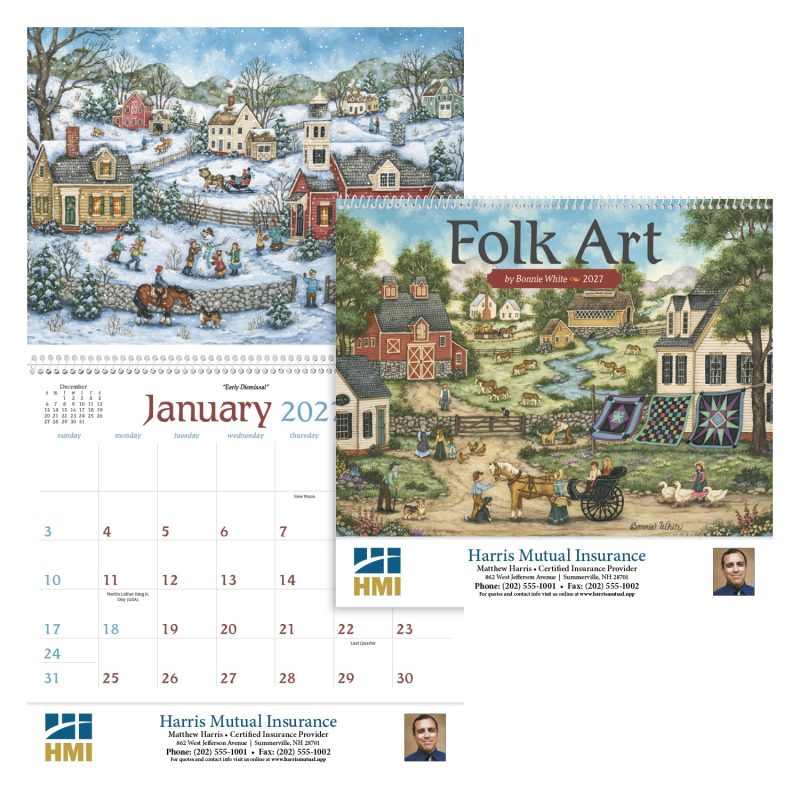 Custom Triumph® Calendars Folk Art Calendar - 1