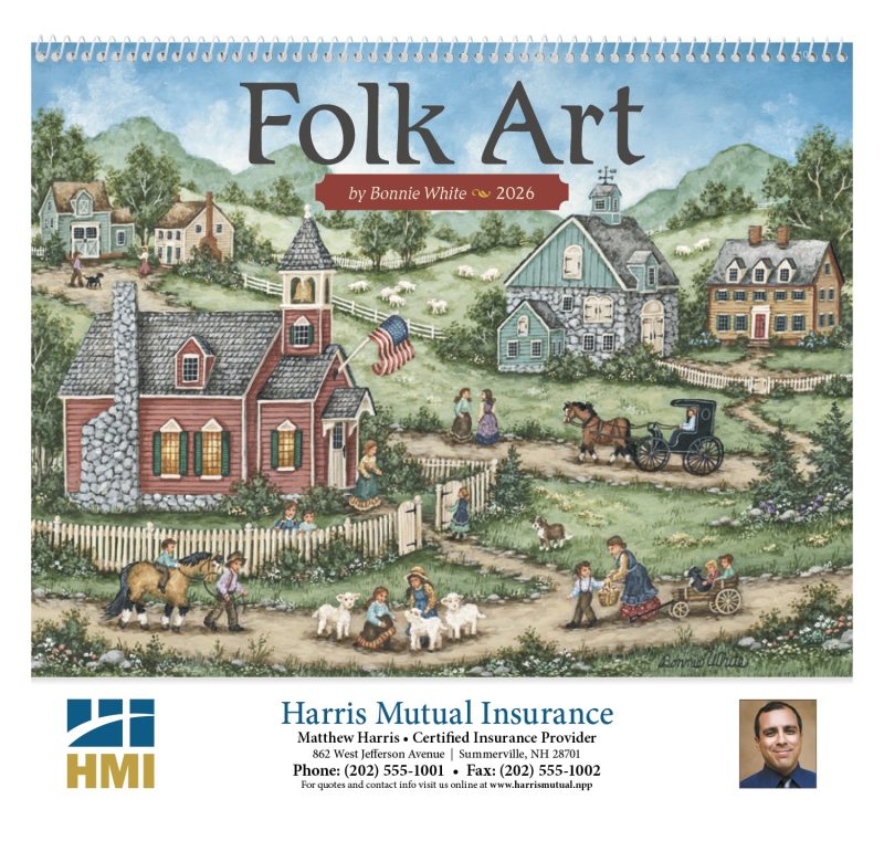 Custom Triumph® Calendars Folk Art Calendar - 2