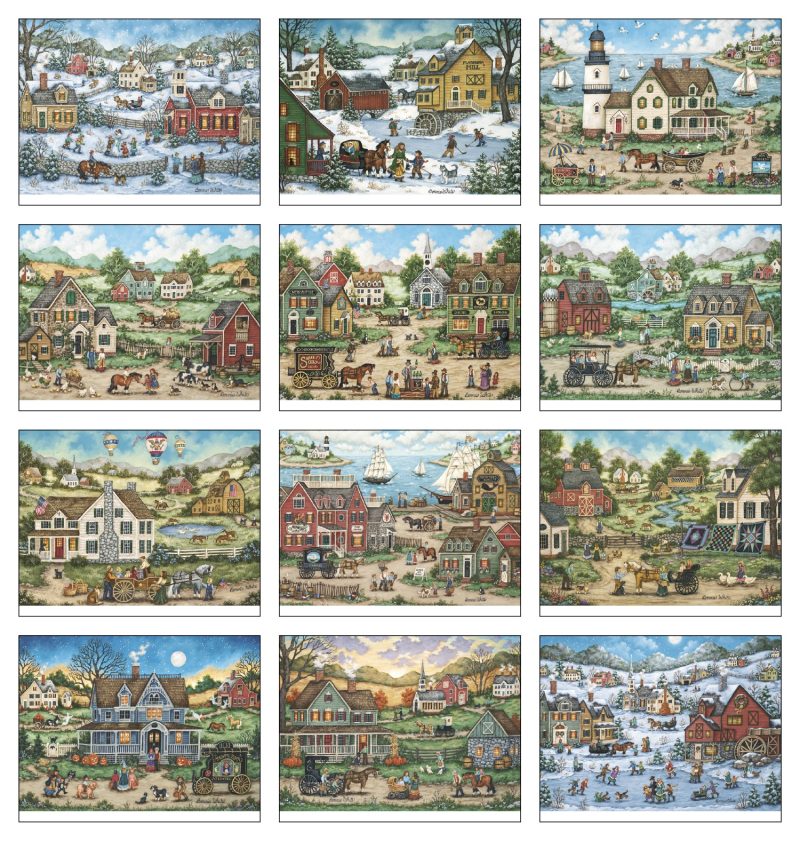 Custom Triumph® Calendars Folk Art Calendar - 7