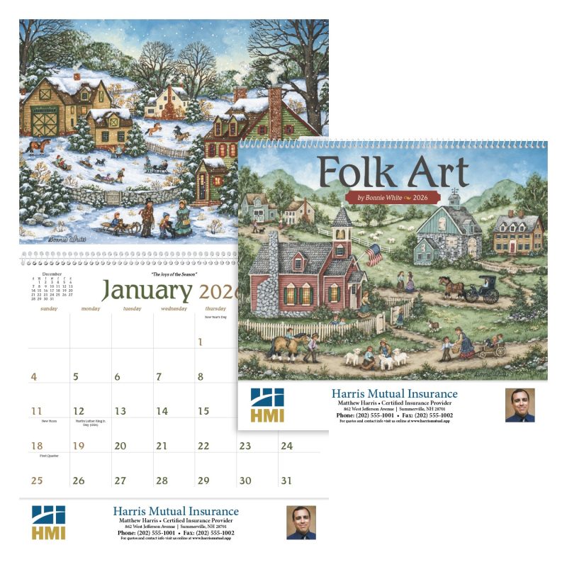 Custom Triumph® Calendars Folk Art Calendar