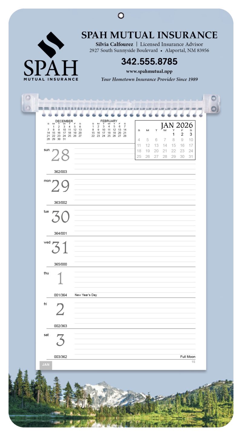 Custom Triumph® Calendars Full-Color Weekly Memo Calendar - 2