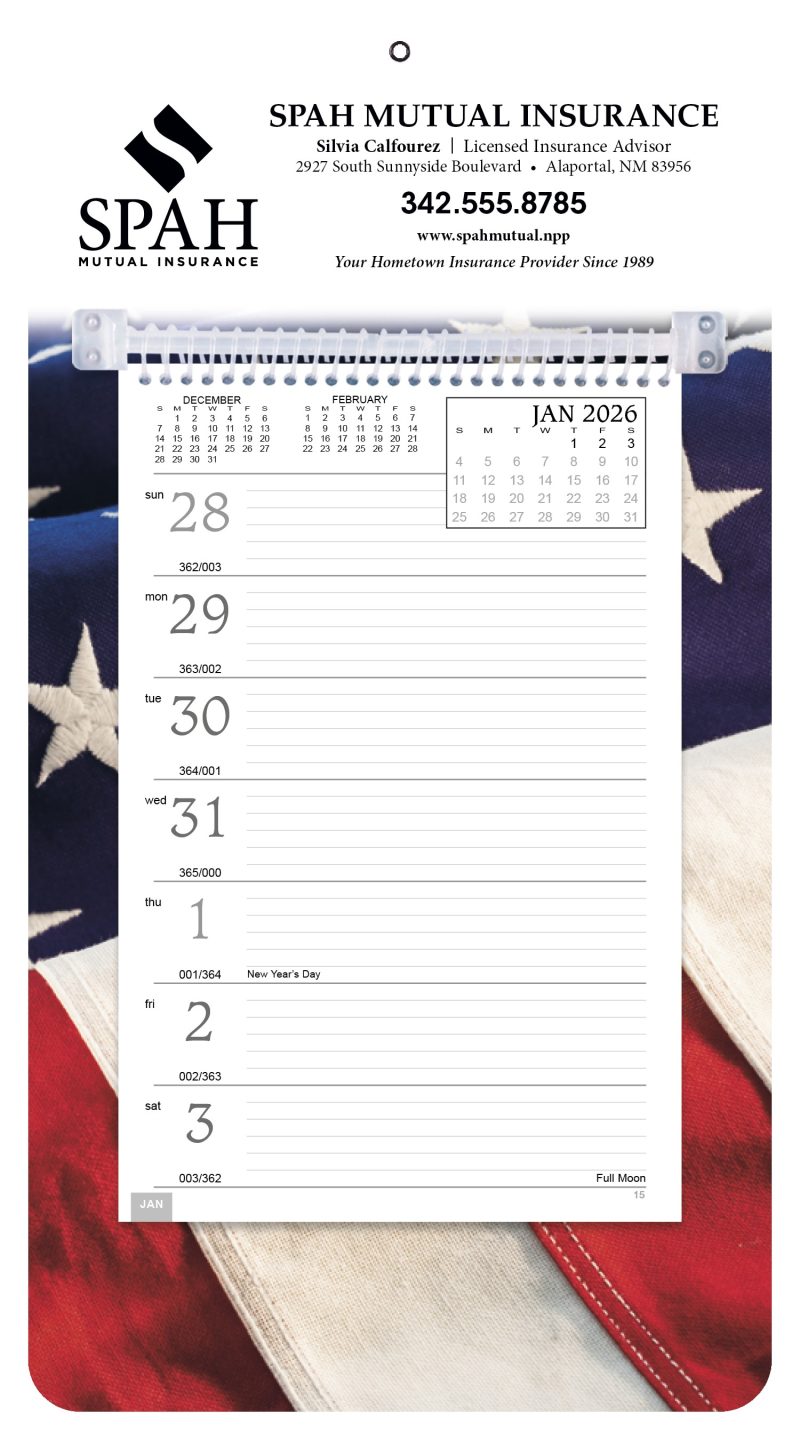 Custom Triumph® Calendars Full-Color Weekly Memo Calendar - 3