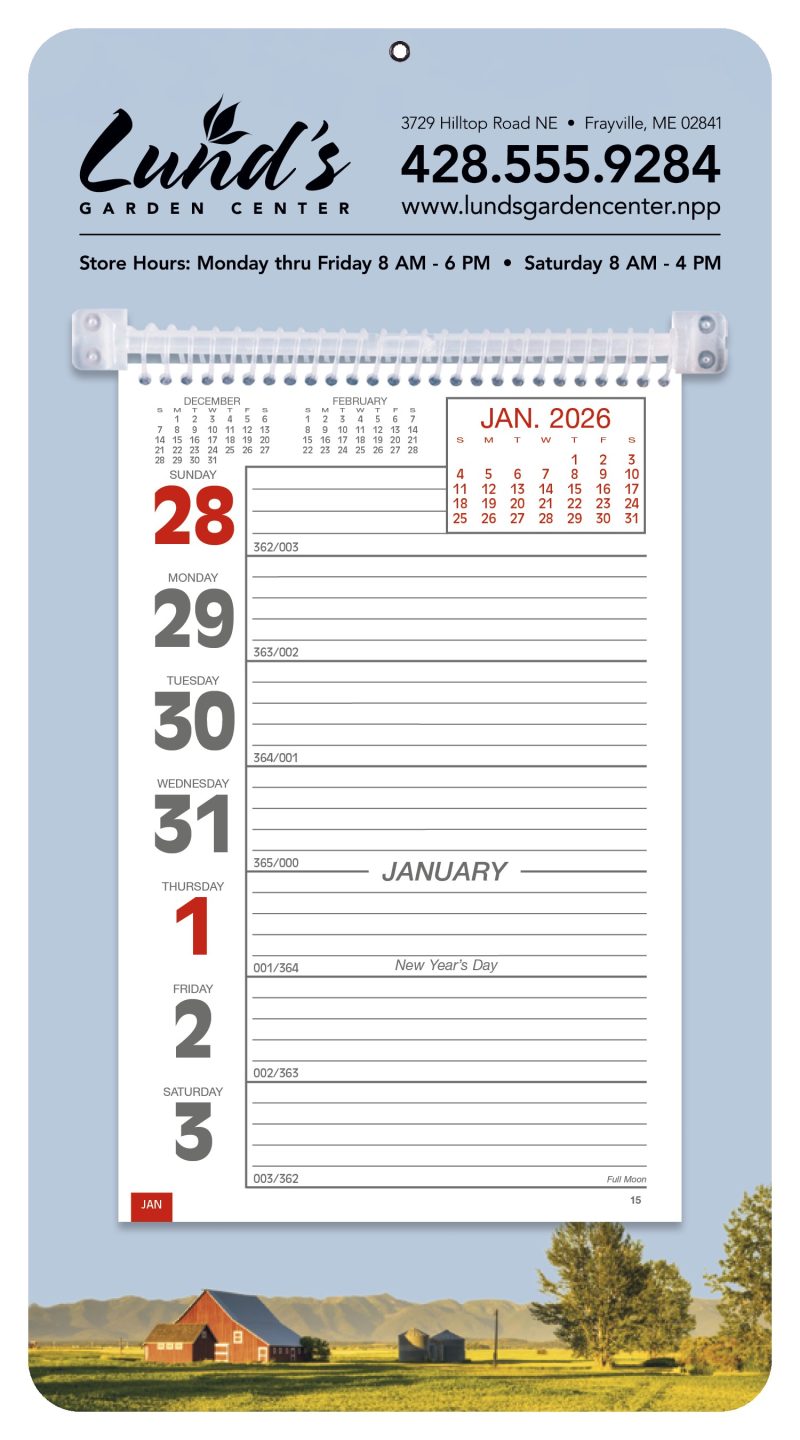 Custom Triumph® Calendars Full-Color Weekly Memo Calendar - 4