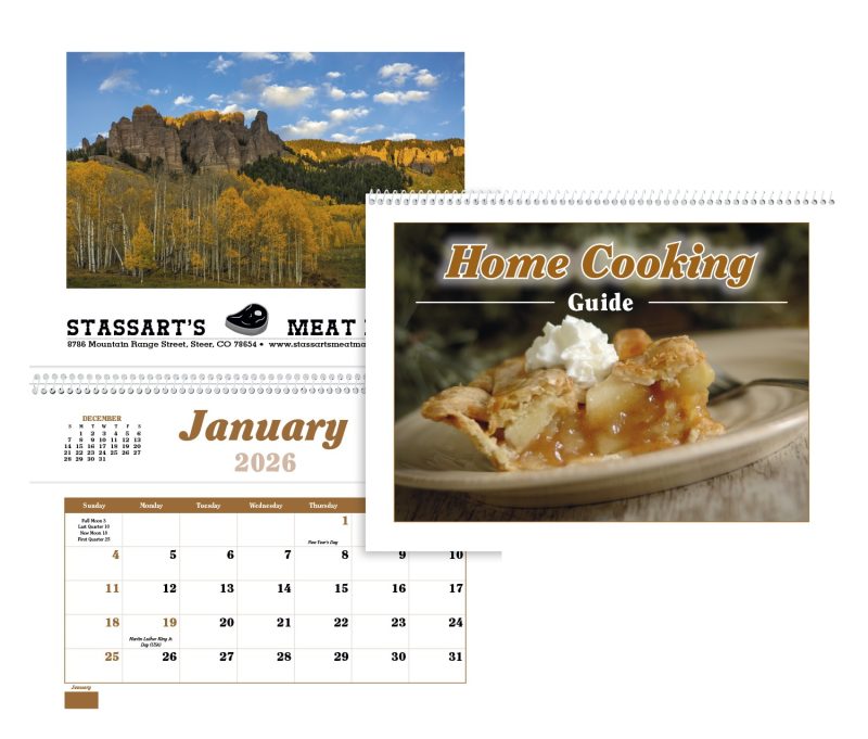 Custom Triumph® Calendars Home Cooking Guide Pocket Calendar - 1