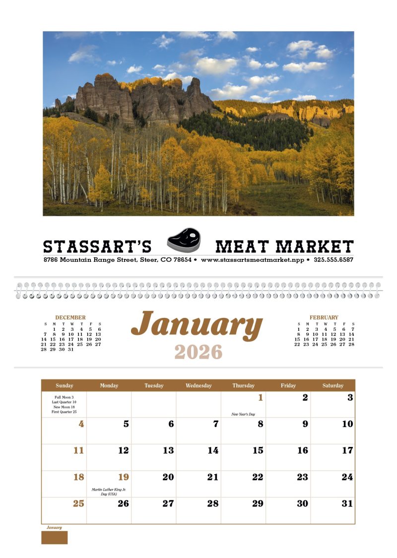 Custom Triumph® Calendars Home Cooking Guide Pocket Calendar - 3