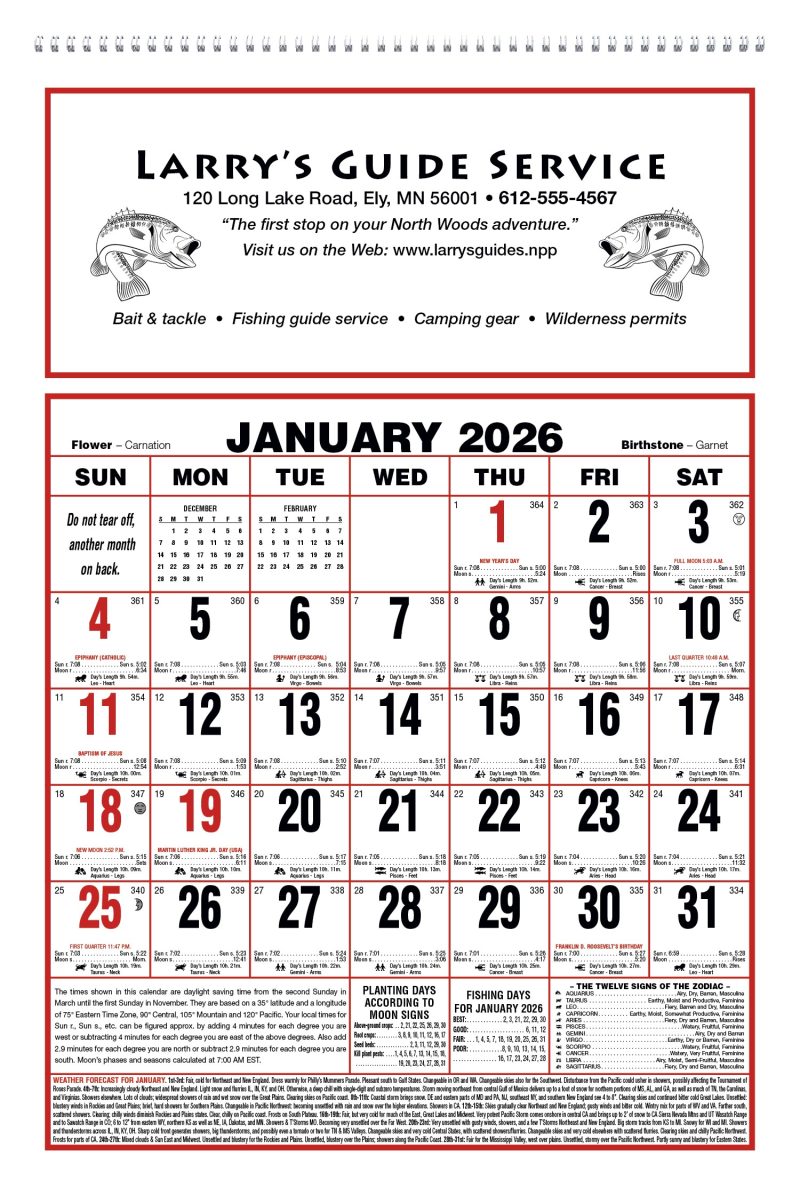 Custom Triumph® Calendars Large Almanac