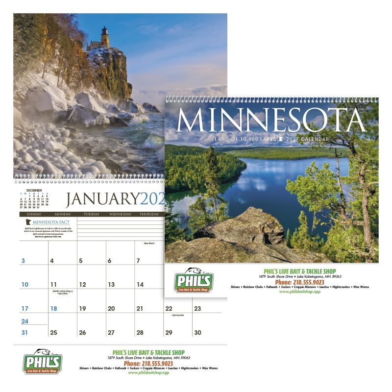 Custom Triumph® Calendars Minnesota Calendar