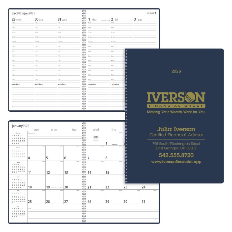 Custom Triumph® Calendars Monthly & Weekly Planner - 1