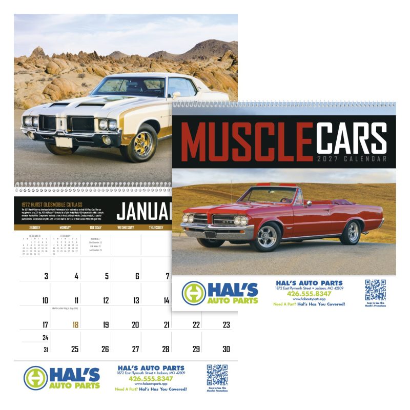 Custom Triumph® Calendars Muscle Cars Calendar