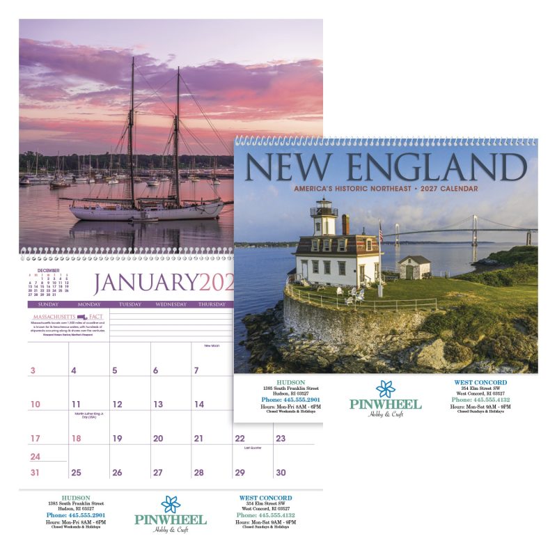 Custom Triumph® Calendars New England Calendar