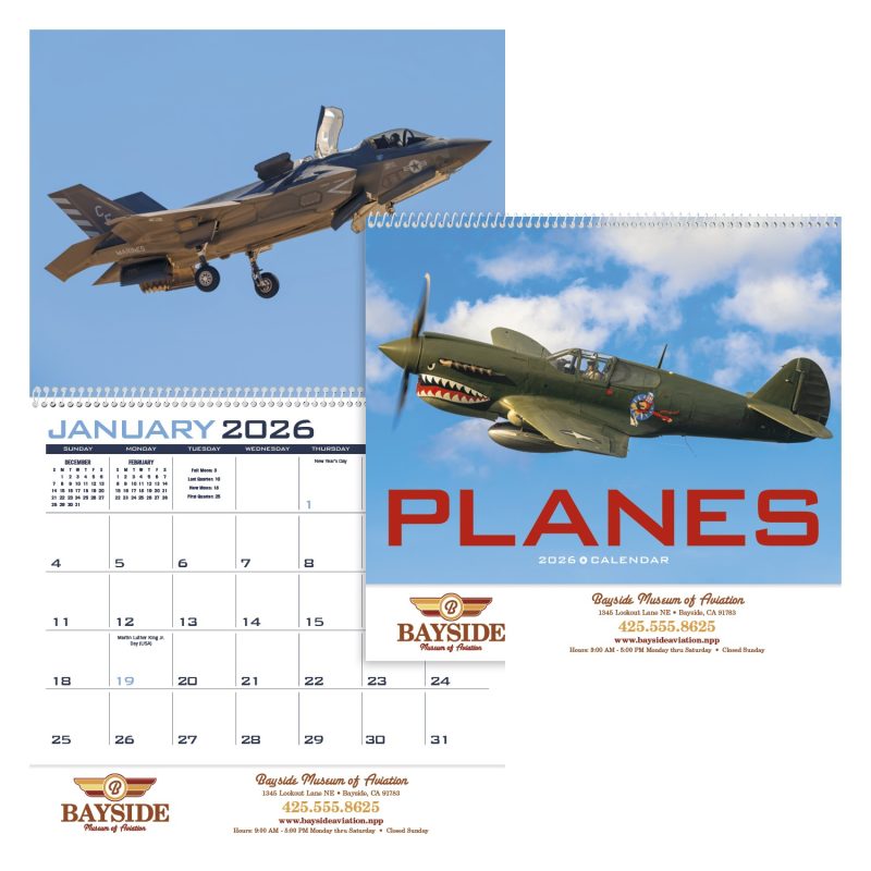 Custom Triumph® Calendars Planes Calendar - 1