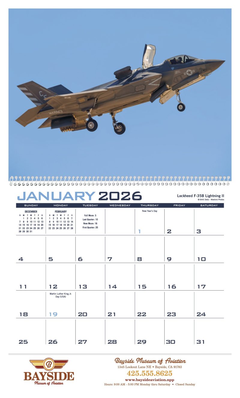 Custom Triumph® Calendars Planes Calendar - 3