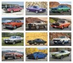 Custom Triumph® Calendars Press-N-Stick Full-Color Header Cruisin? Cars Calendar - 1