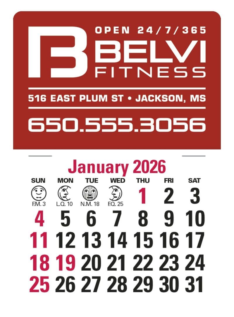 Custom Triumph® Calendars Press-N-Stick Standard Calendar
