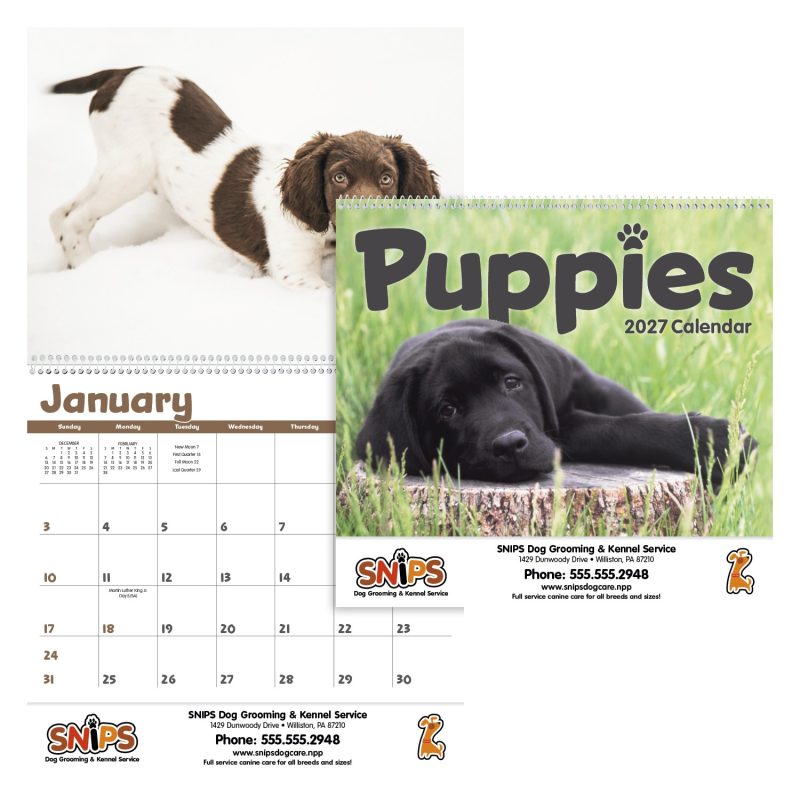 Custom Triumph® Calendars Puppies Calendar - 1