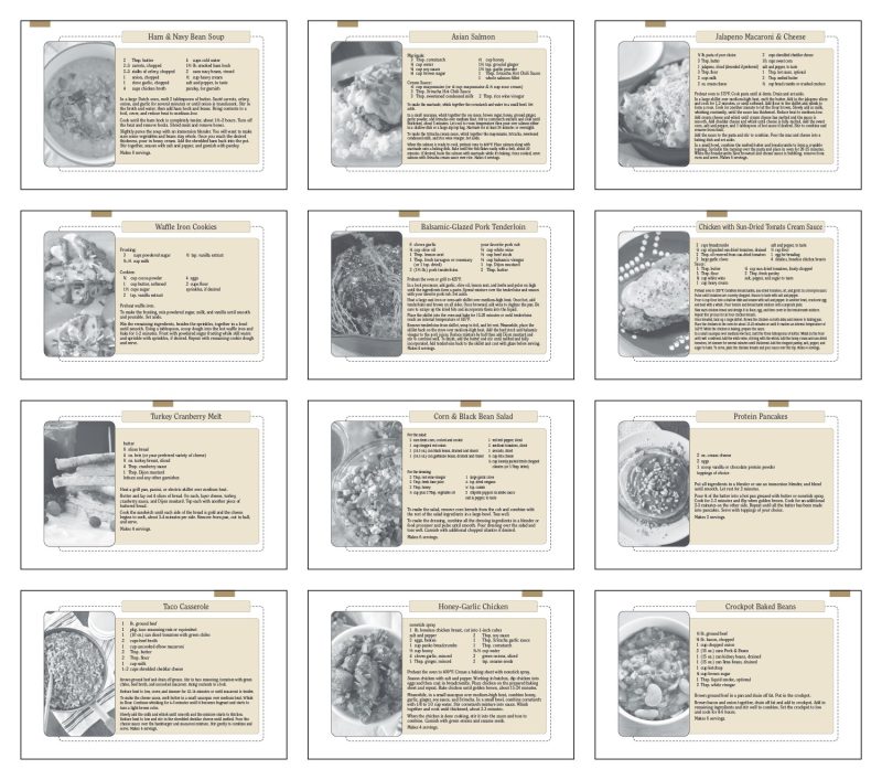 Custom Triumph® Calendars Recipe Pocket Calendar - 2