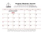 Custom Triumph® Calendars Red & Black Desk Pad