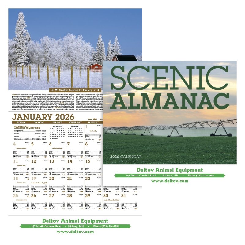 Custom Triumph® Calendars Scenic Almanac - 1