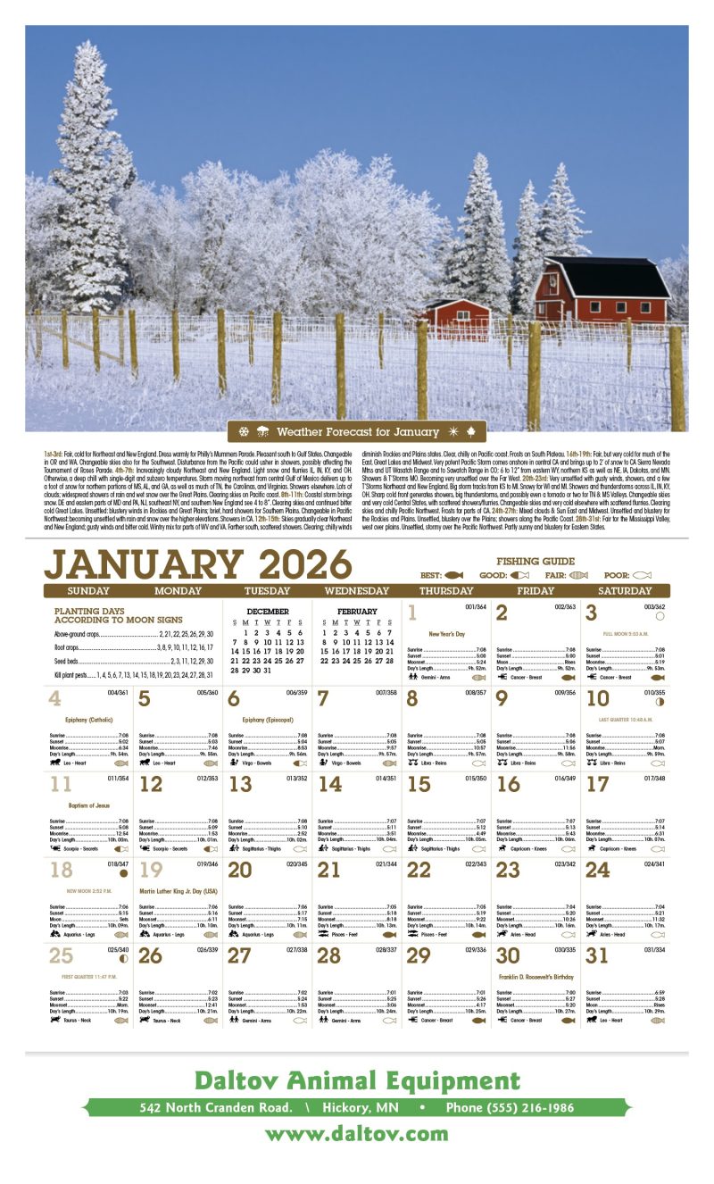 Custom Triumph® Calendars Scenic Almanac - 3