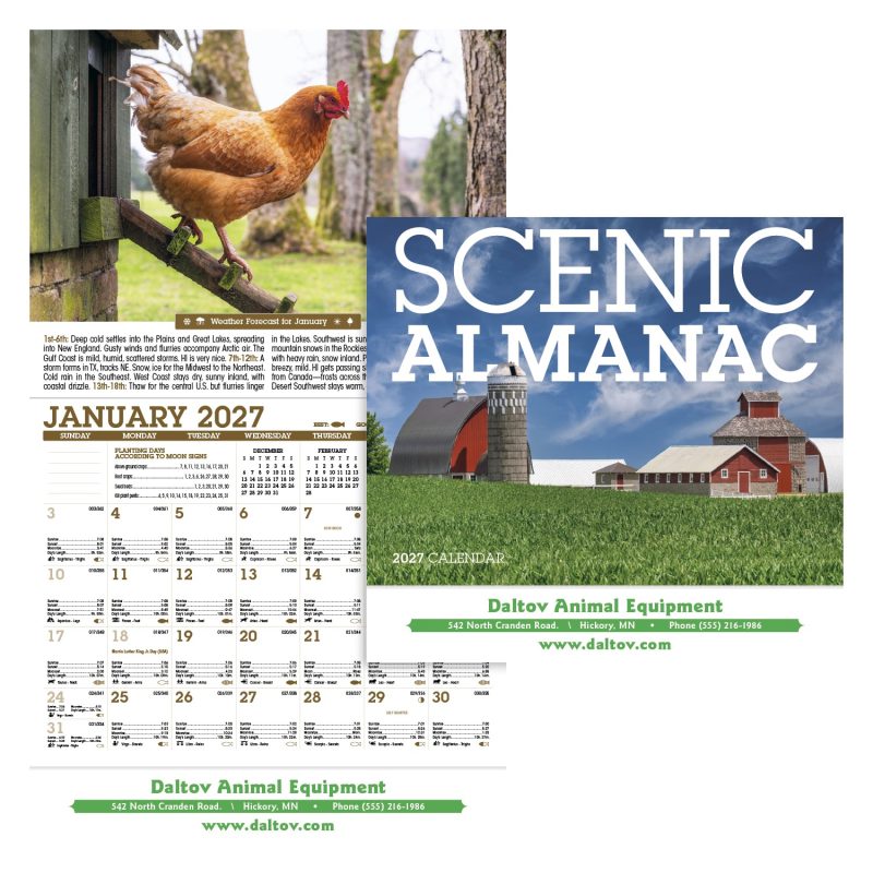 Custom Triumph® Calendars Scenic Almanac